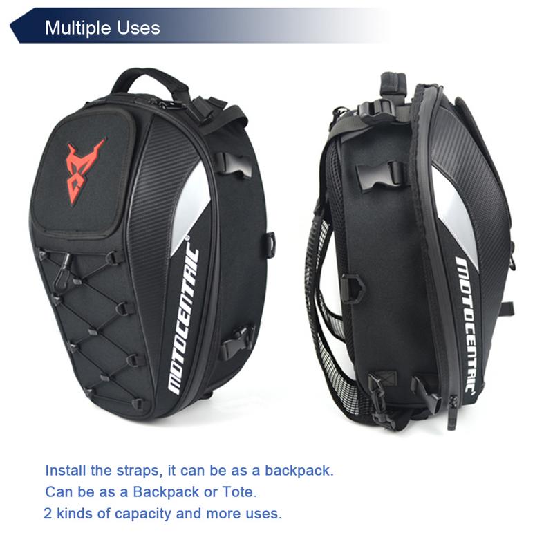 Waterproof Motorcycle Tail Bag Multi-functional Durable Rear Motorcycle Seat Bag High Capacity Rider Backpack 11-MC-0102 Latest - V.I.P Digital Presence