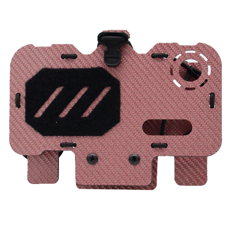 Tactical vest MOLLE system mounted carbon fiber tactical navigation board universal chest folding mobile phone carrier board - V.I.P Digital Presence