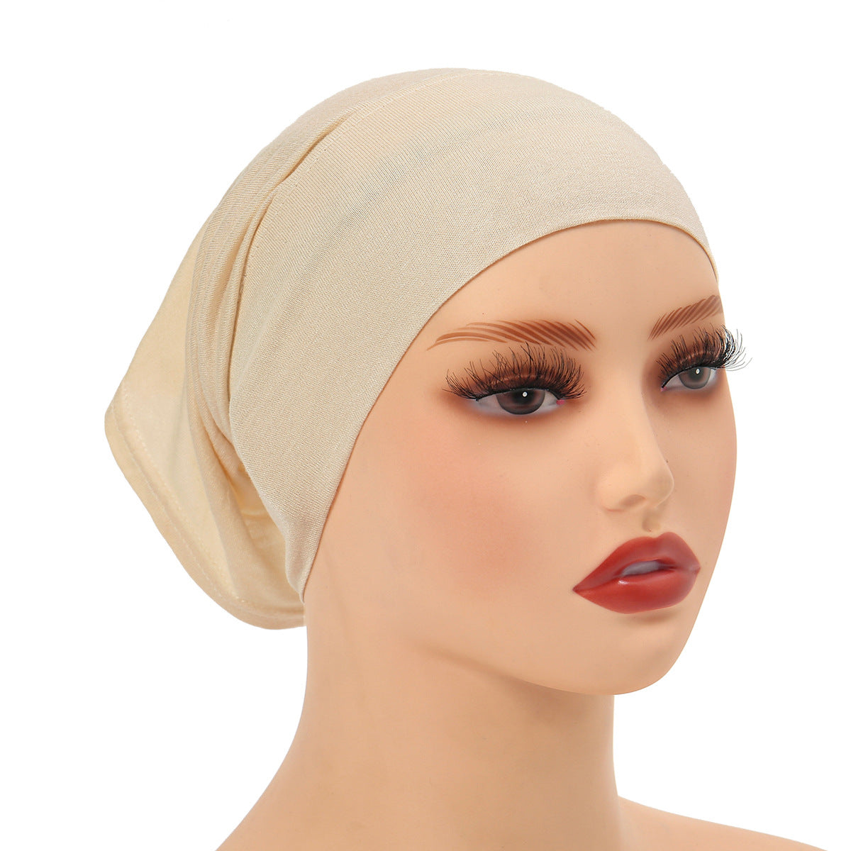 High-Quality Solid Color Silk-Cotton Lining Cap Women's Fashion Simple Versatile Wide-Brimmed Hat - V.I.P Digital Presence