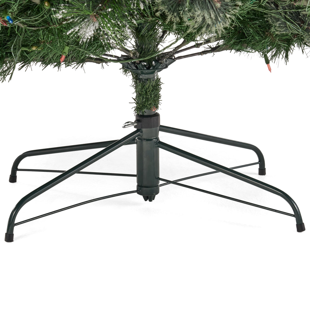 7' Cashmere and Snow Bristle Mixed Tree with 75Pine Cones and 900 LED Lights-UL,1233tips,Dia.:59 - V.I.P Digital Presence