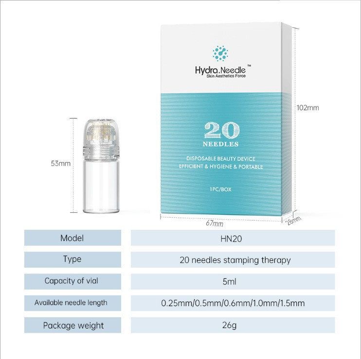hydra roller 20 pins microneedling hydra roller stamp hydra needles derma stamp - V.I.P Digital Presence