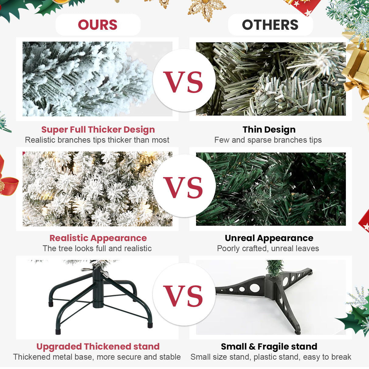 5FT PVC Memory Wire Christmas tree (With Light) - V.I.P Digital Presence