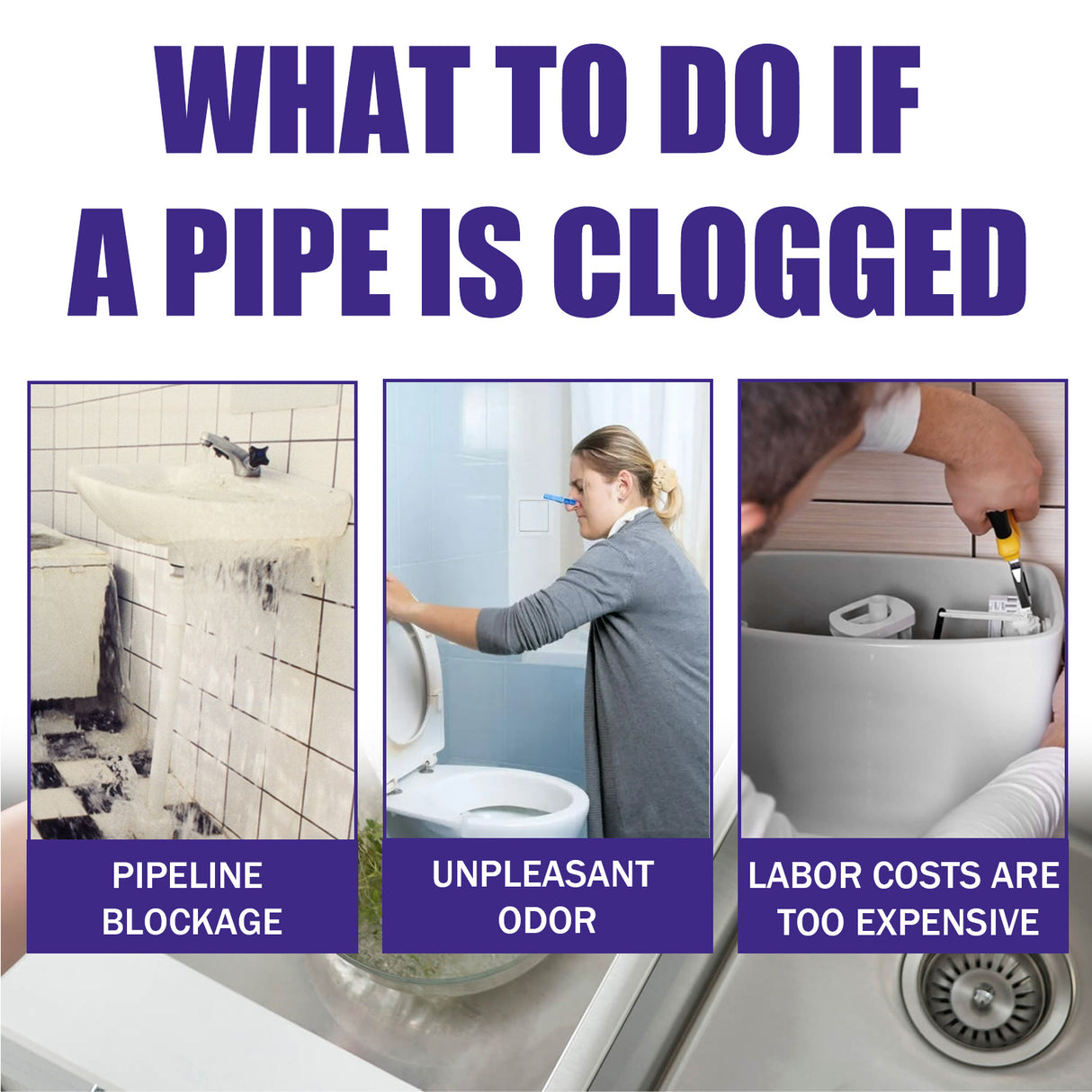 JAKEHOE Pipe Dredge Powder, Household Kitchen And Bathroom Drain Water Clogging Dredging Deodorizing Pipe Cleaning Powder - V.I.P Digital Presence