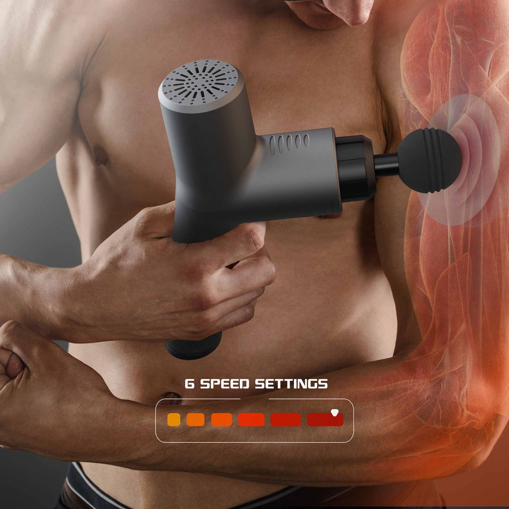 Electric massage gun fascia gun with hot and cold therapy fitness exercise muscle relaxation instrument - V.I.P Digital Presence