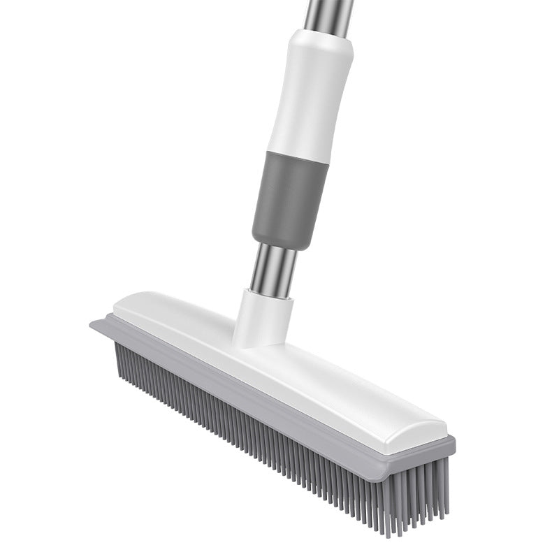 Cleaning Brush Stainless Steel Silicone Floor Brush Water Scraping Brush Long Handle Magic Carpet Brush - V.I.P Digital Presence