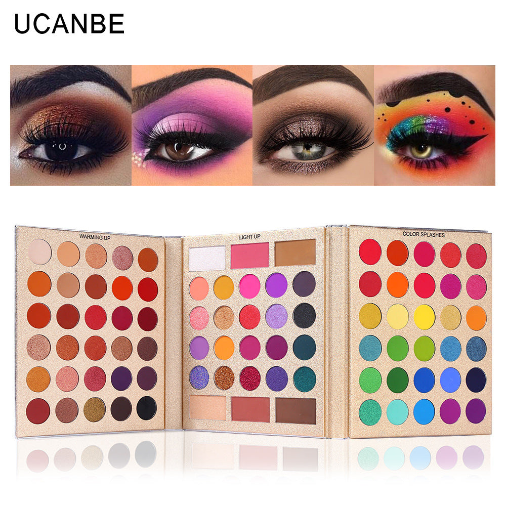 UCANBE 86 Colors Pretty Eyeshadow Palette Pearlescent Matte Eyeshadow Contouring Blush Highlight Multi effect Makeup - V.I.P Digital Presence