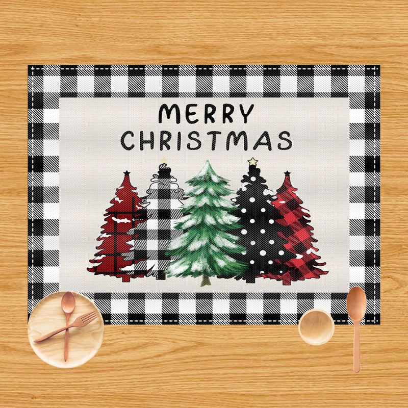 New Christmas dining mat table decoration anti fouling and heat-insulating Western style mat - V.I.P Digital Presence
