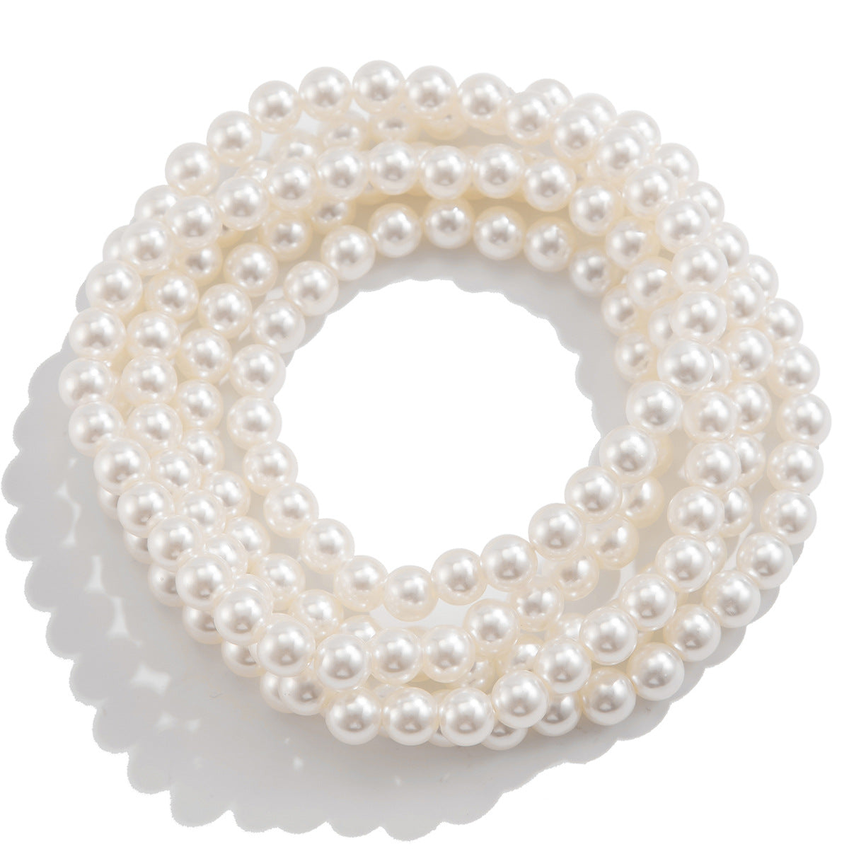 Light luxury style imitation pearl sexy chain ankle chain double-layer temperament bead ankle loop - V.I.P Digital Presence
