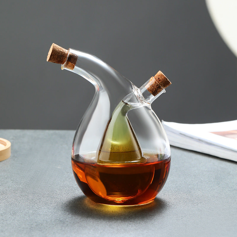 Kitchen Storage Sealed Bottles, Double-layer 2-in-1 Glass Bottles, Oil, Vinegar, Sauce, Seasoning Bottles, Kitchen Tools - V.I.P Digital Presence
