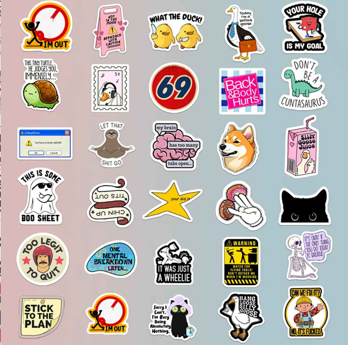 LaughSlap Sticker Pack