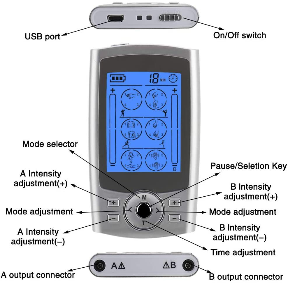 24 Mode Physiotherapy Instrument Tens Intelligent Pulse Full Body Massage Charging Meridian Massager - V.I.P Digital Presence