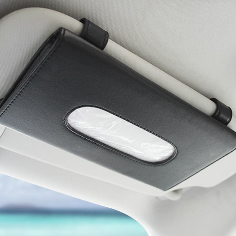 1 Pcs Car Tissue Box Towel Sets Car Sun Visor Tissue Box Holder Auto Interior Storage Decoration for BMW Car Accessories - V.I.P Digital Presence