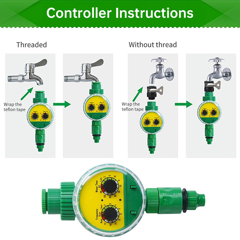 Outdoor plastic garden hose equipped with electronic automatic irrigation timer - V.I.P Digital Presence