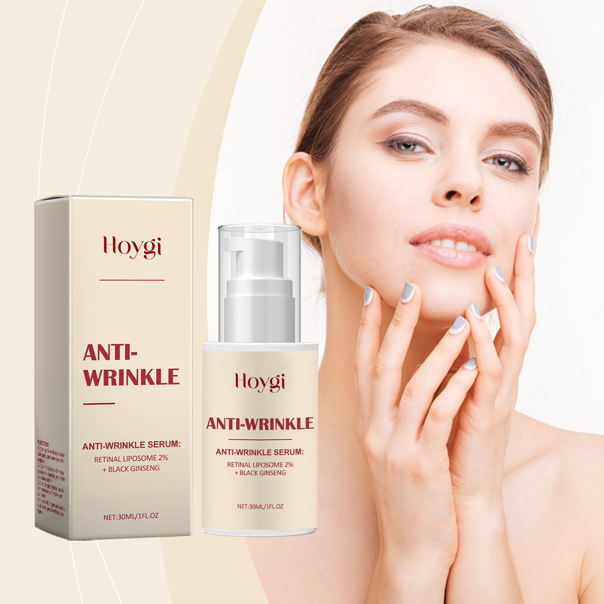 Loción reafirmante facial hidratante suave, reafirmante e iluminadora.