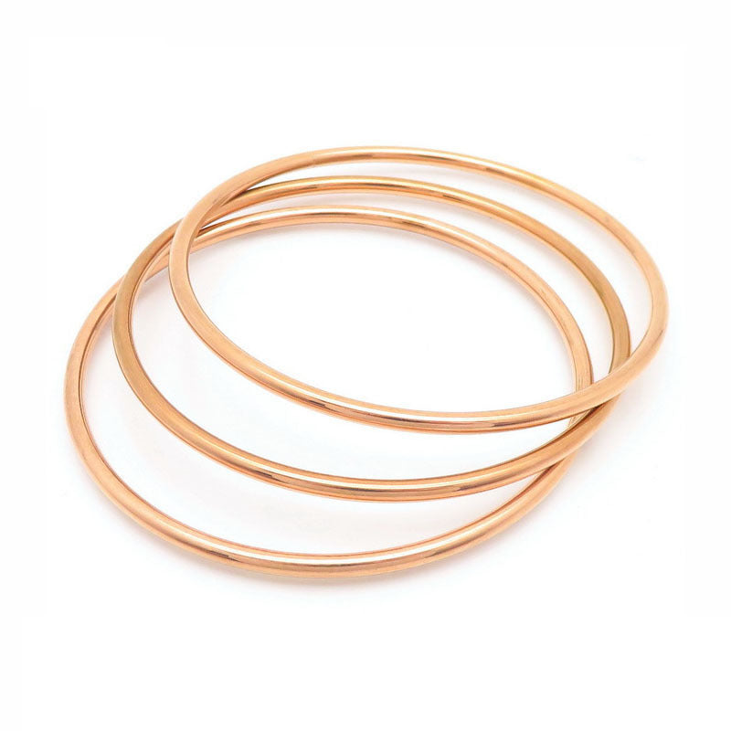 3mm smooth plain circular ring bracelet with multiple layers for wearing wristbands and accessories - V.I.P Digital Presence