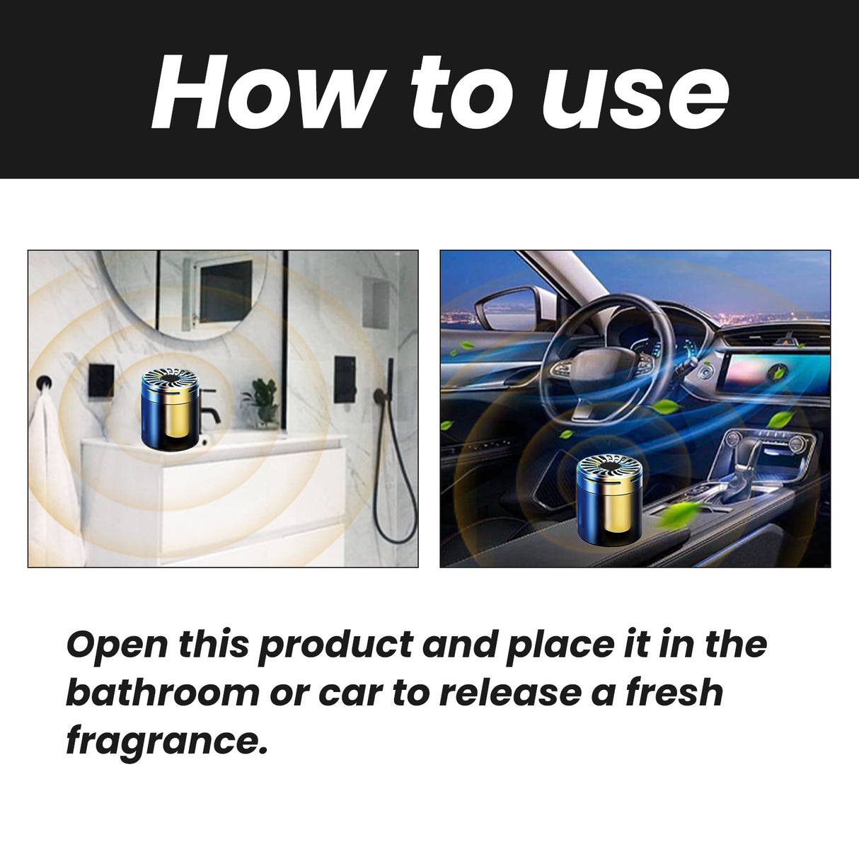 Bathroom Portable Ventilation Aromatherapy, Car Aromatherapy Bathroom Bedroom Deodorant Adornment - V.I.P Digital Presence