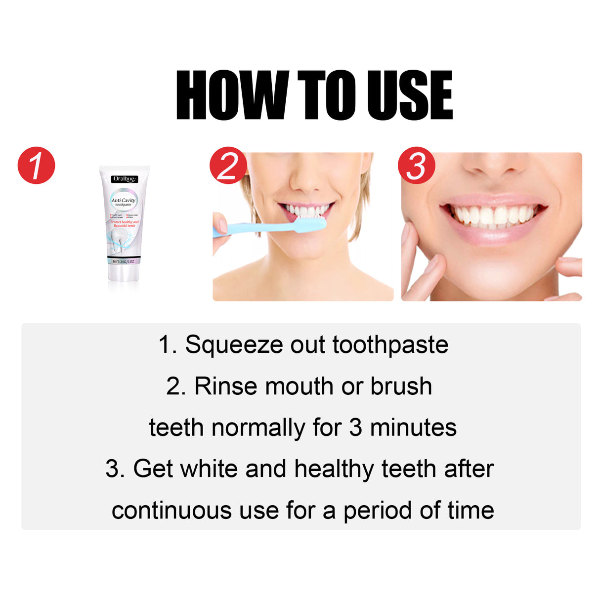 Anti Cavity Toothpaste, Deep Clean Tartar Stain Whitening Mouth Protection Fresh Breath Cleaning Toothpaste - V.I.P Digital Presence