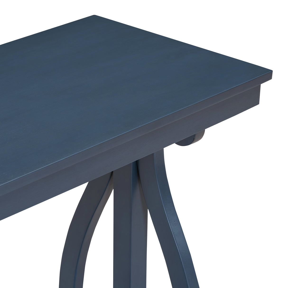 48-Inch Rustic Vintage Console Table --- Farmhouse Style Entryway Table with Open Shelf and Sturdy Construction (Navy) - V.I.P Digital Presence