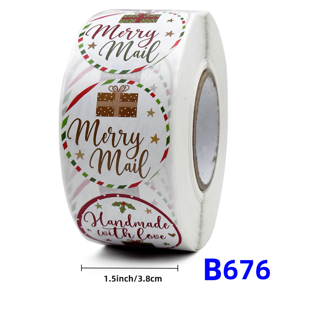 Christmas gift stickers decorative sealing sticker Merry Christmas Reward Self-adhesive labels Children's Day party - V.I.P Digital Presence