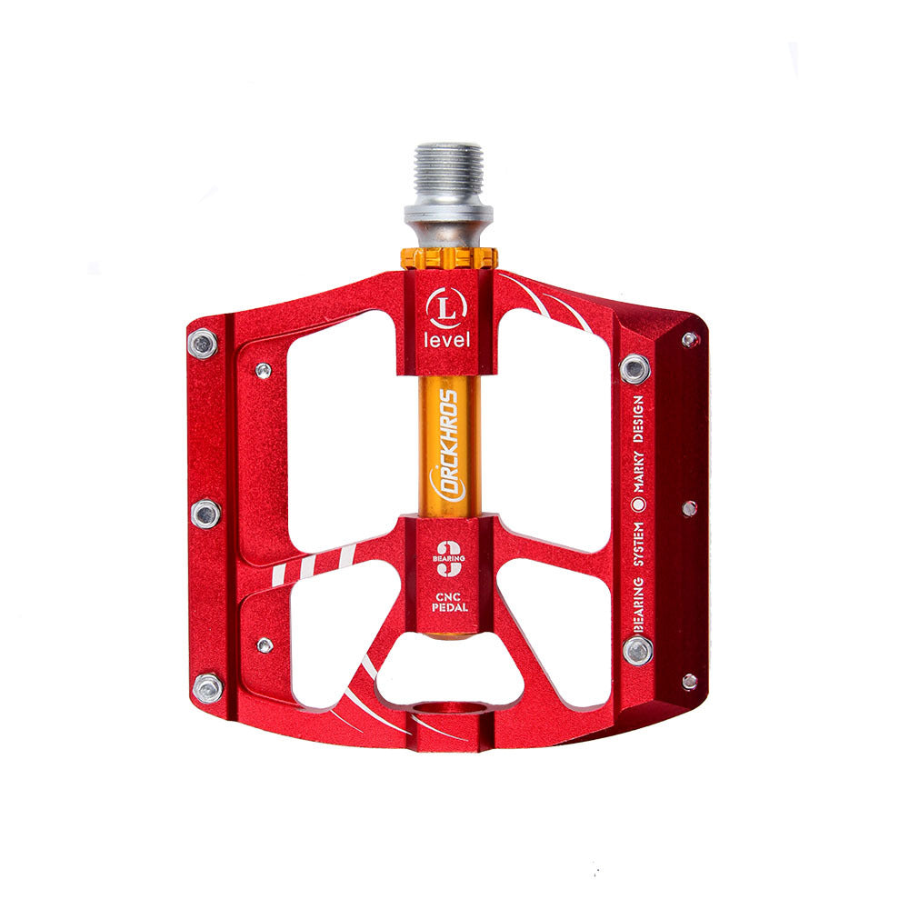 Pedal de bicicleta de montaña de aleación de aluminio de tres peilin Pedal de rodamiento de bicicleta de carretera ligero Pedal de conducción