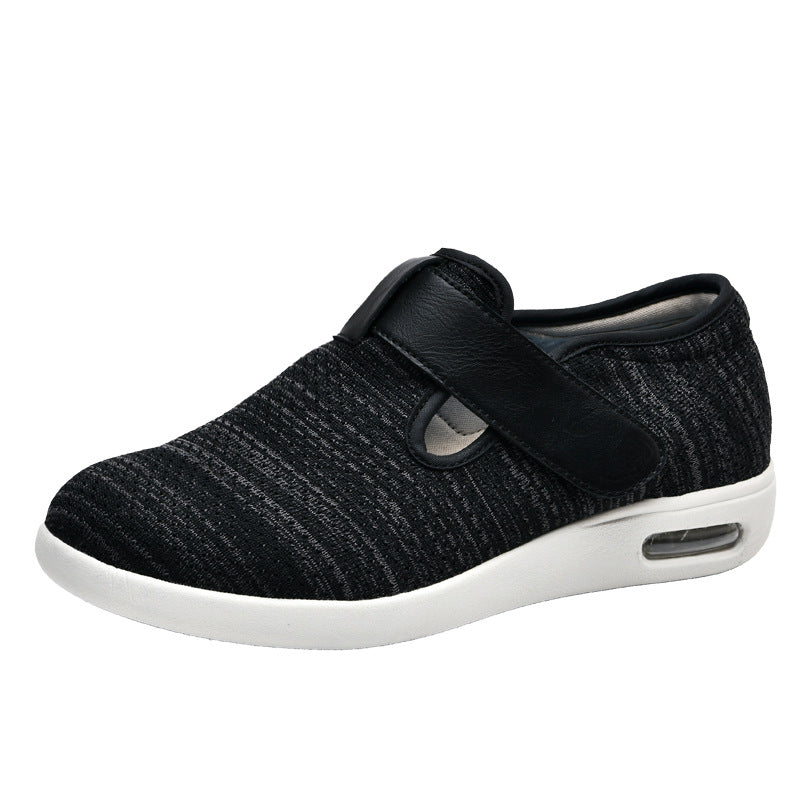 Summer and autumn styles with added fat and widened elderly shoes healthy walking and casual shoes for women easy to put on and take off adjustable shoes - V.I.P Digital Presence
