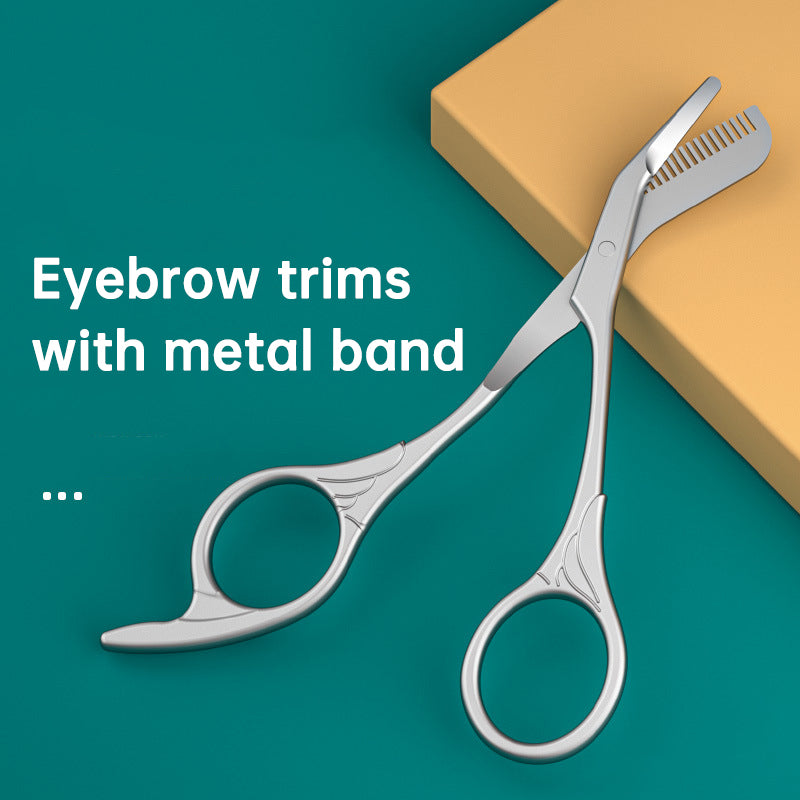Stainless Steel Makeup Safety Eyebrow Trimmer Mini Beauty Scissors - V.I.P Digital Presence