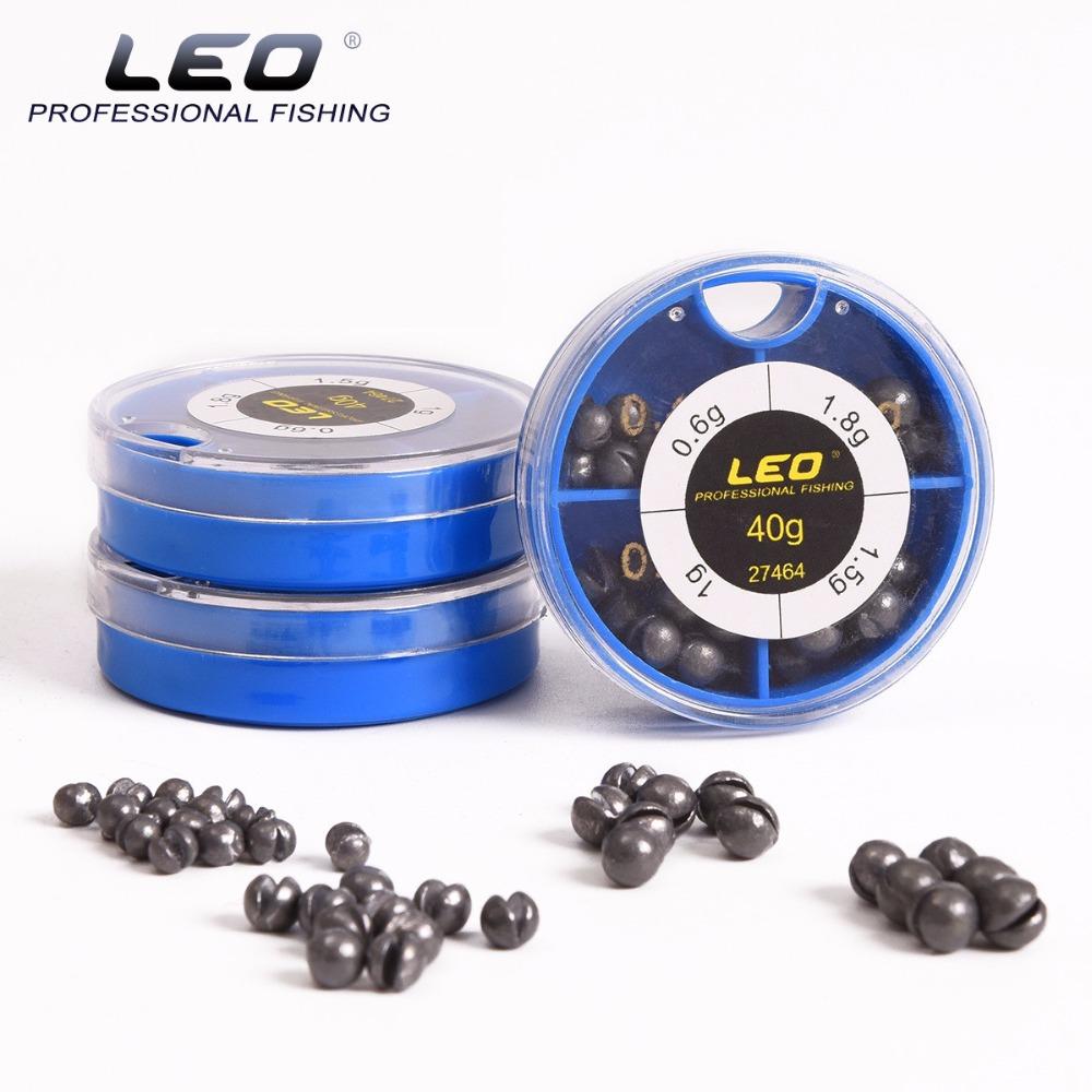 LEO 4 Sizes Mini Round Fishing Lead Weights Set Split Lead Sinkers Weight 0.6g 1g 1.5g 1.8g - V.I.P Digital Presence