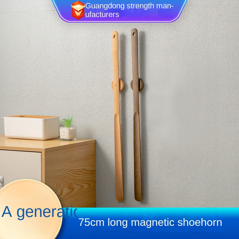 Elderly and Pregnant Women's Shoe Horn - Extended Handle Black Walnut Wood High-Grade Shoe Helper Tool - V.I.P Digital Presence