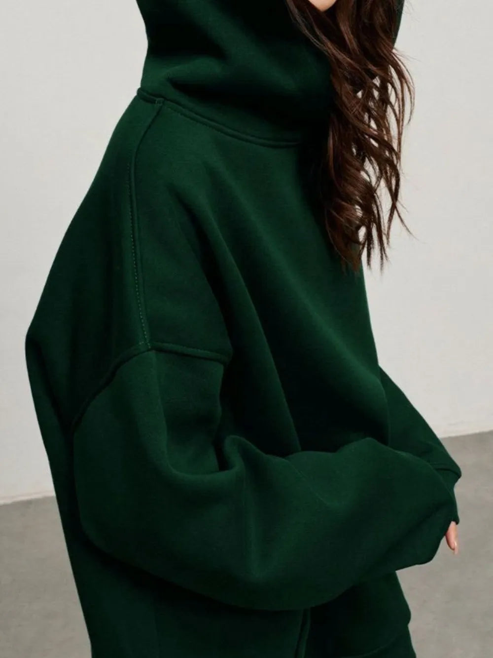 Pocketed Dropped Shoulder Long Sleeve Hoodie - V.I.P Digital Presence
