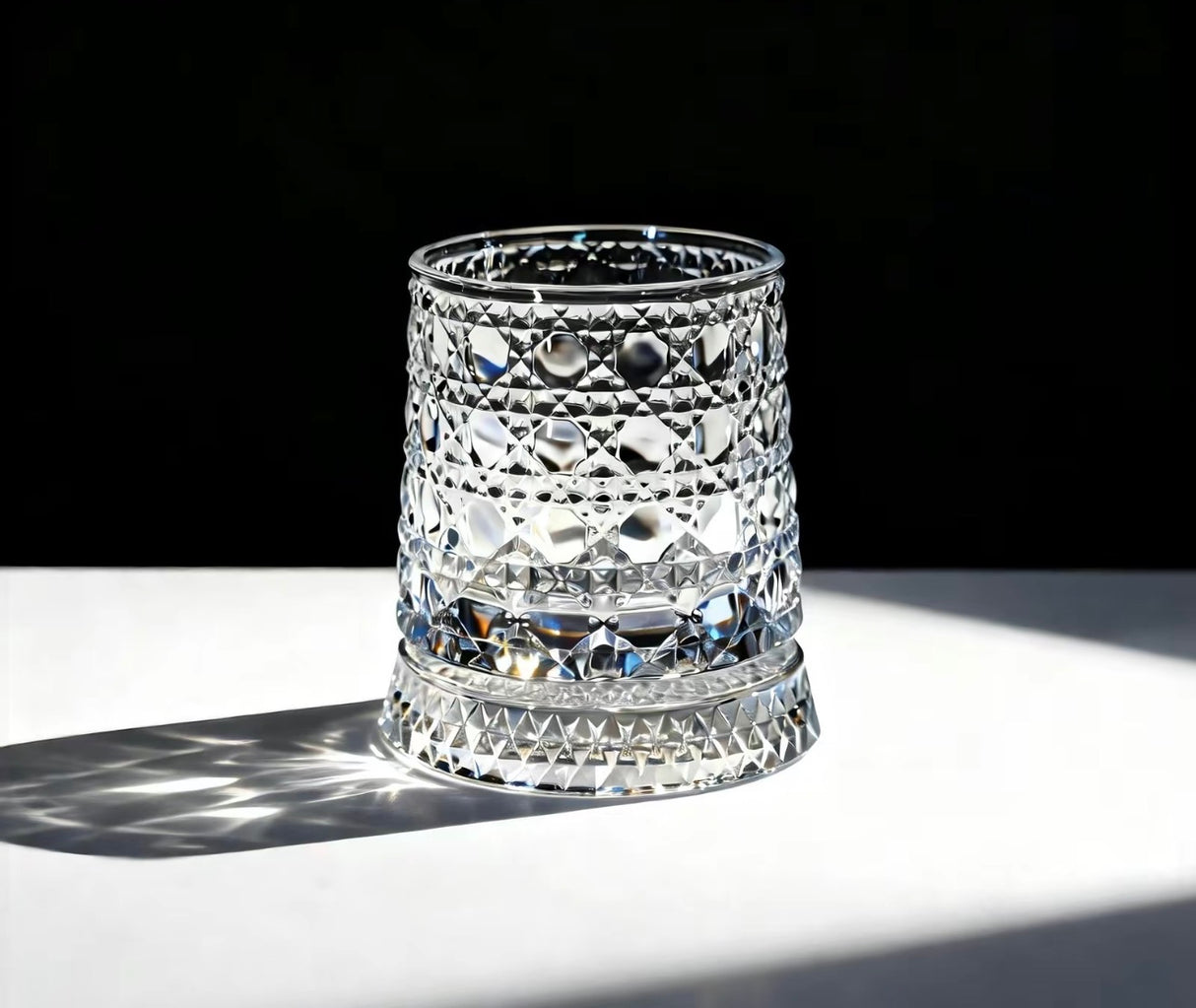CrystalTwirl Rotating Drink Glass