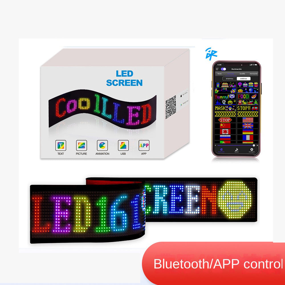 Flexible LED Advertising Screen LED Soft Panel APP Bluetooth Car Display - V.I.P Digital Presence