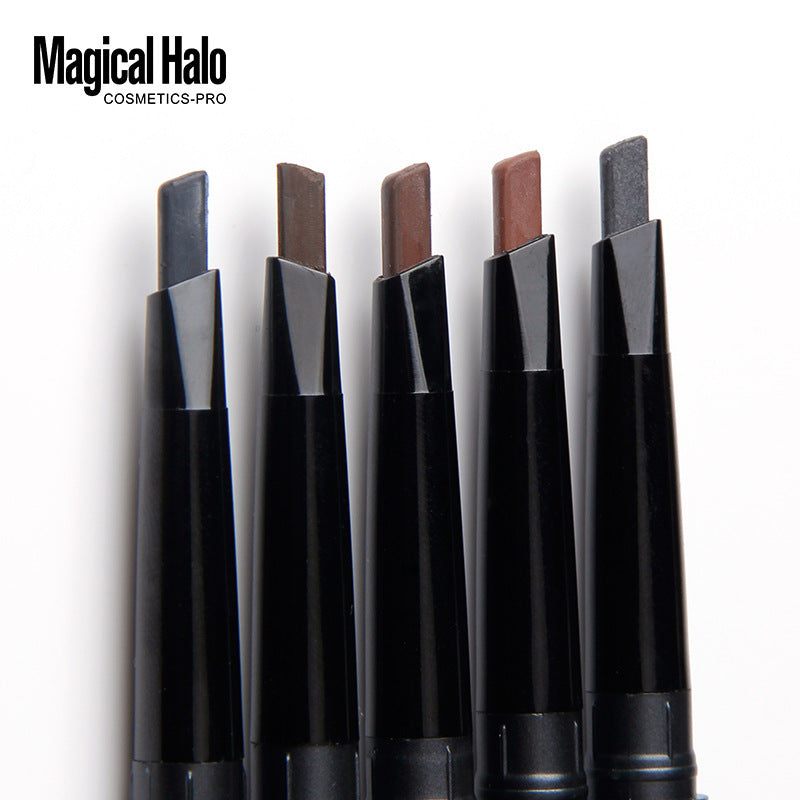 Makeup 5 Color Automatic Eyebrow Pencil Double Head Rotating Waterproof Makeup-Free Free-Shaving Eyebrow Pencil - V.I.P Digital Presence