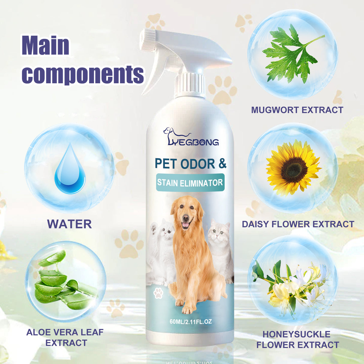 Pet Odor & Stain Eliminator, Clean Dog And Cat Body Odor Feces Odor Removal Indoor Fresh Deodorizer - V.I.P Digital Presence