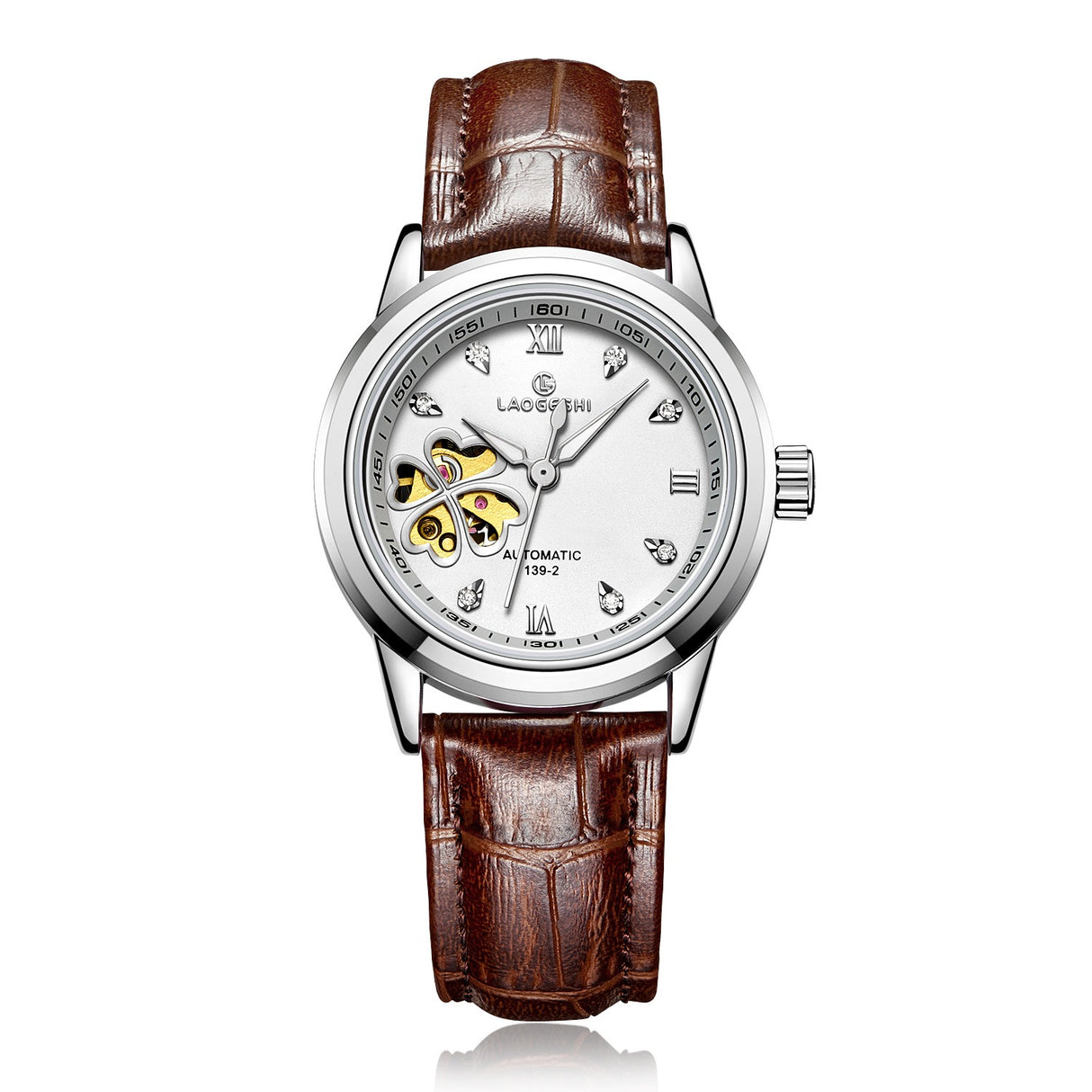 LAOGESH Women's Fully Automatic Mechanical Watch Fashion Hot Selling Night Glow Genuine Leather Steel Band Couple Watch - V.I.P Digital Presence