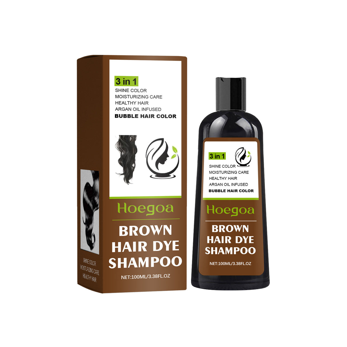 HOEGOA Hair Dye Shampoo, Gentle Hair Moisturizing Hair Fast Easy Coloring Lasting Hair Cream - V.I.P Digital Presence