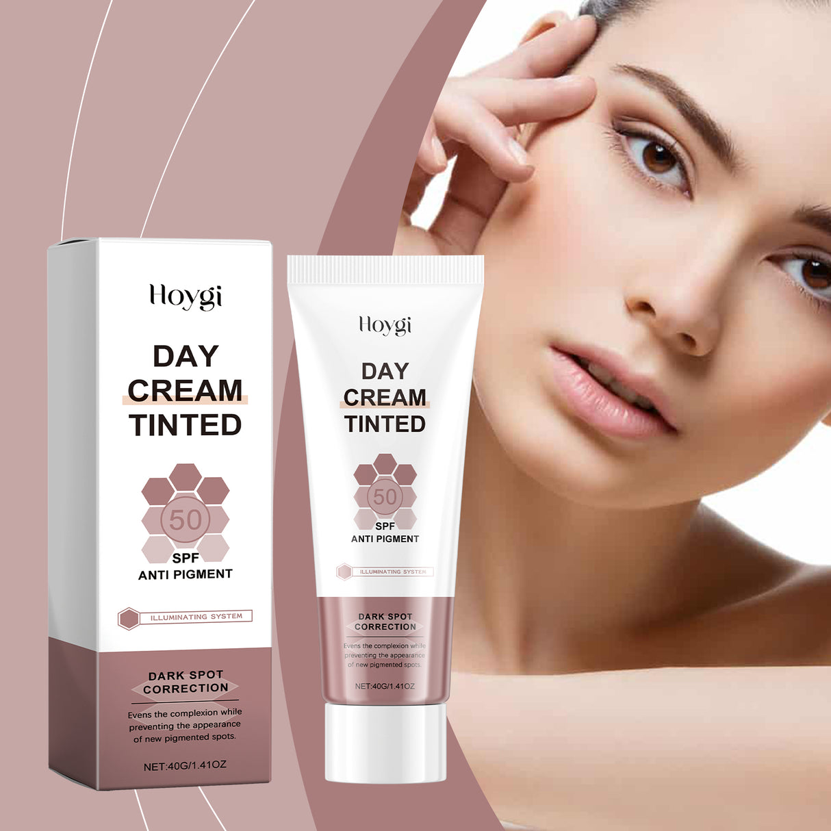 Crema de cuidado iluminadora para la piel facial, hidratante, suave, translúcida e hidratante.