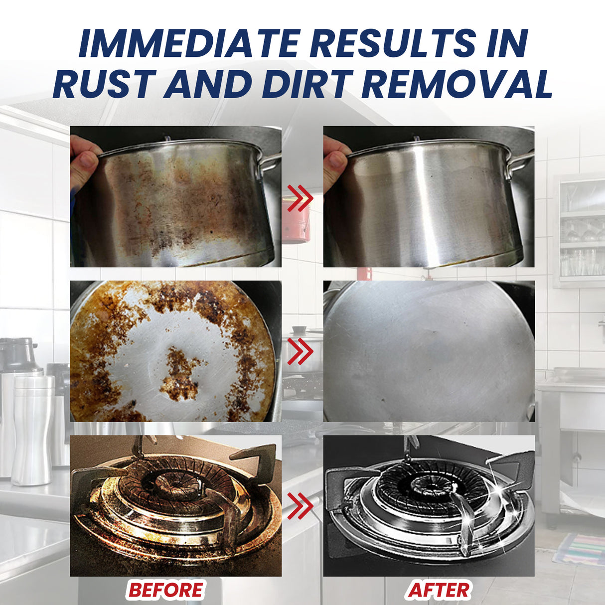 Stainless Steel Cleaning Cream, Kitchen Utensils, Pots And Pans, Cooktops, Heavy Oil, Rust Removal, Cleaning And Descaling Paste - V.I.P Digital Presence