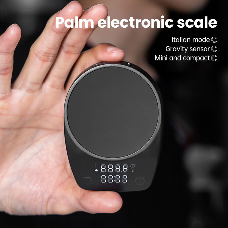 Mini Electronic Coffee Scale - Timed Weighing, Perfect for Italian Beans, Home & Coffee Bars - V.I.P Digital Presence