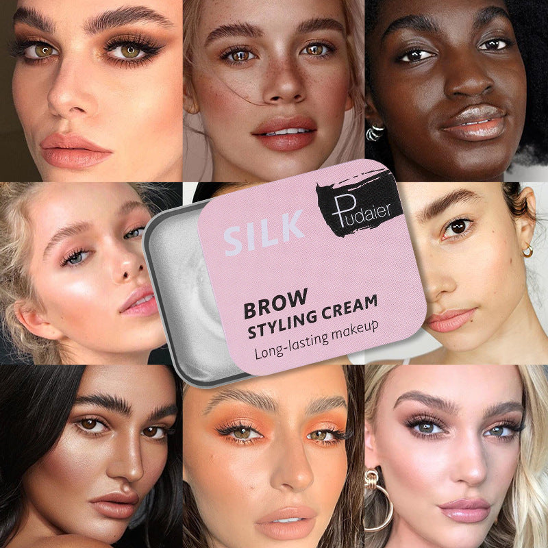 Pudaier Natural Wild Brow Styling Soap Eyebrow Cream Colorless Moisturizing Natural - V.I.P Digital Presence