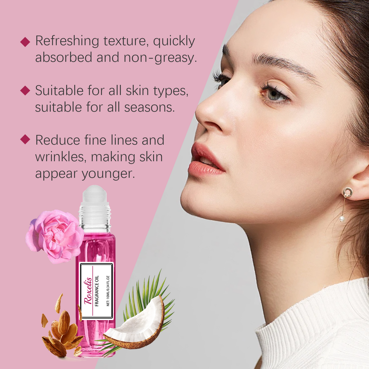 Women's Roll-On Perfume Rose Wrist And Neck With Fragrance Portable Portable Fresh Niche Fragrance Perfume - V.I.P Digital Presence