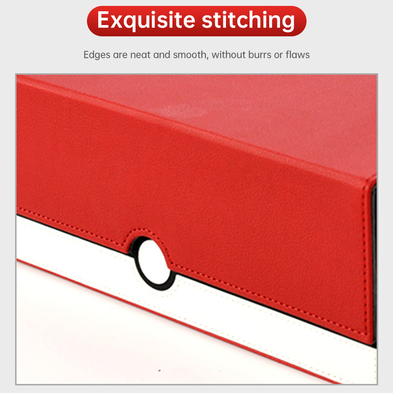 2025 New 4 - Row Card Holder. Large - capacity, Patchwork. Holds 3000+ Naked Cards. PU Leather - V.I.P Digital Presence