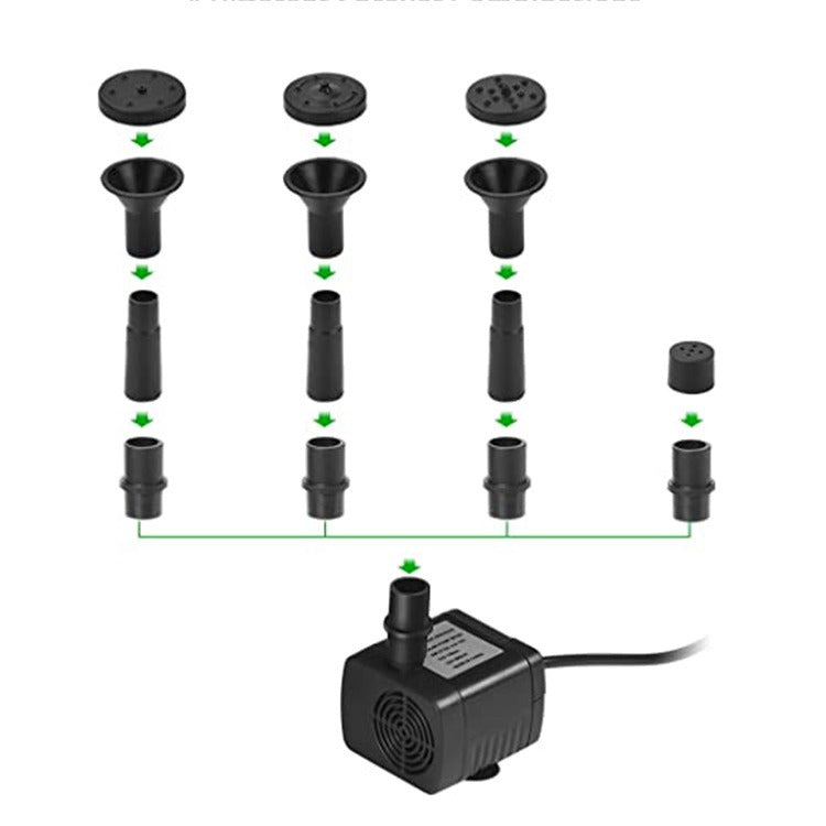 1.5W solar ground mounted fountain outdoor water pool water landscape wall mounted nail style miniature fountain - V.I.P Digital Presence