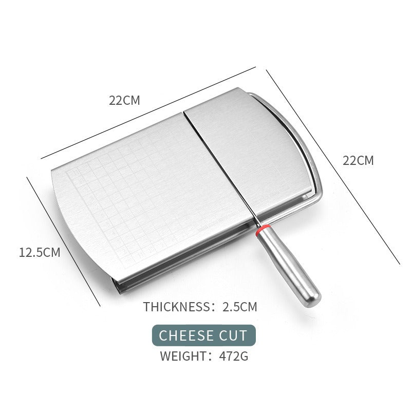 Cheese Cutter Stainless Steel With Graduated Slicer Household Baking Tool Butter Cheese Divider - V.I.P Digital Presence