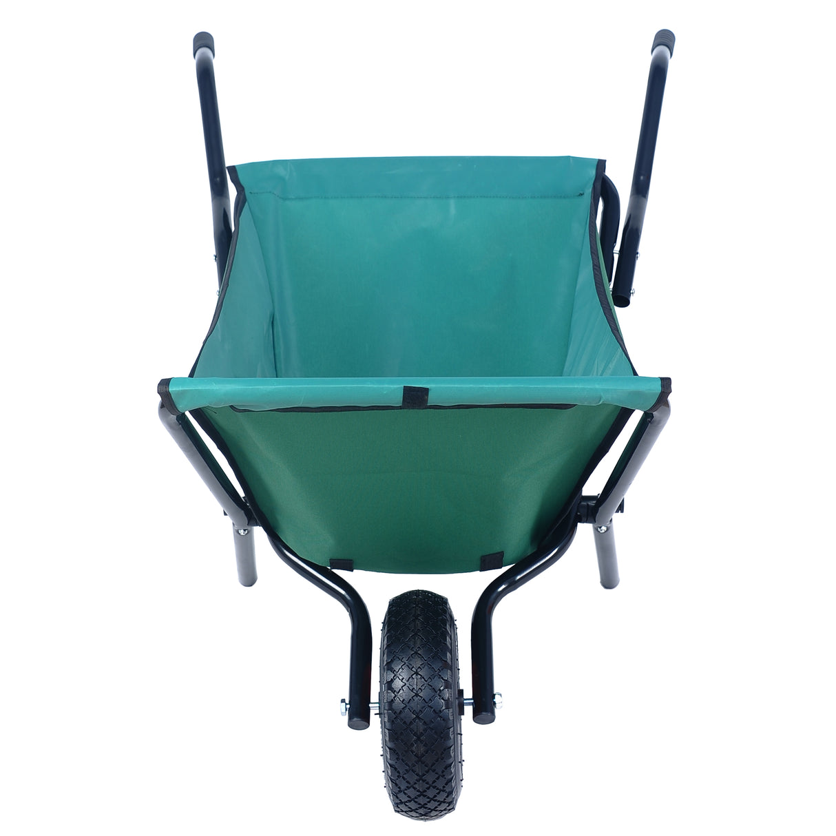 Folding unicycle 176 pounds folding yard unicycle heavy-duty Oxford cloth green lawn bicycle 10 inch inflatable tires - V.I.P Digital Presence