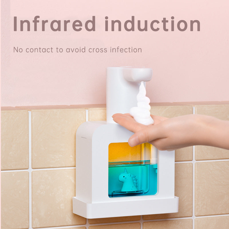 Cute Cat Rechargeable Touchless Automatic Soap Dispenser 400ml Kids foam Soap Dispenser with Night Light - V.I.P Digital Presence