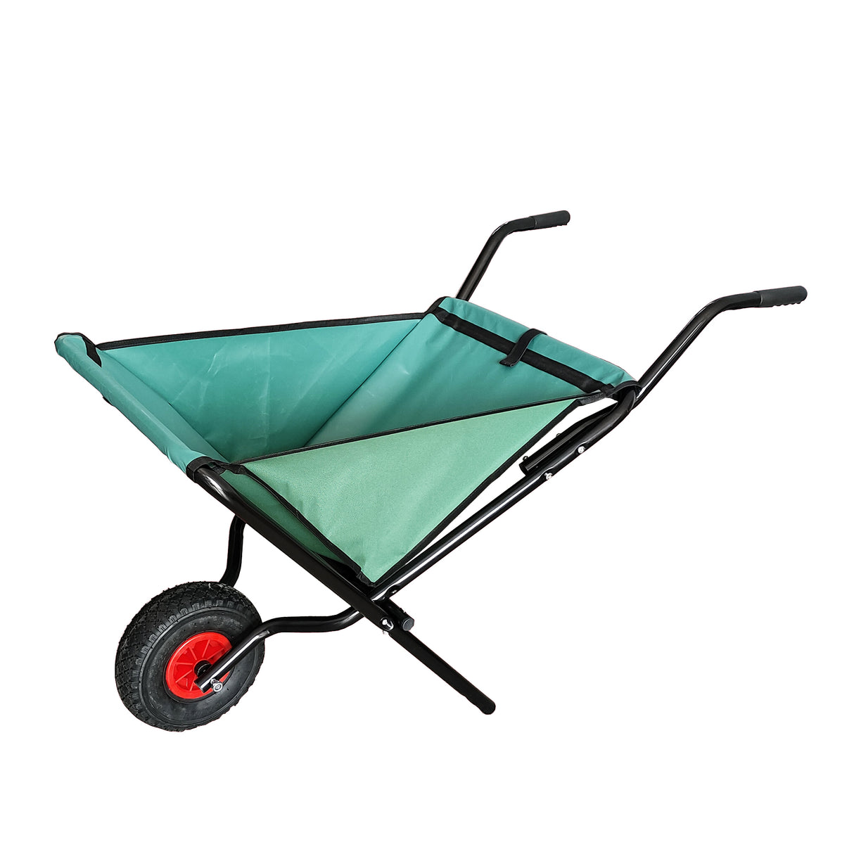 Folding unicycle 176 pounds folding yard unicycle heavy-duty Oxford cloth green lawn bicycle 10 inch inflatable tires - V.I.P Digital Presence