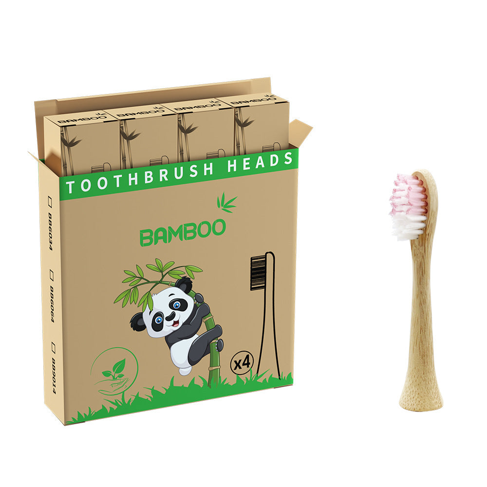 Suitable for Philips electric toothbrush natural bamboo biodegradable bamboo toothbrush head made of bamboo - V.I.P Digital Presence