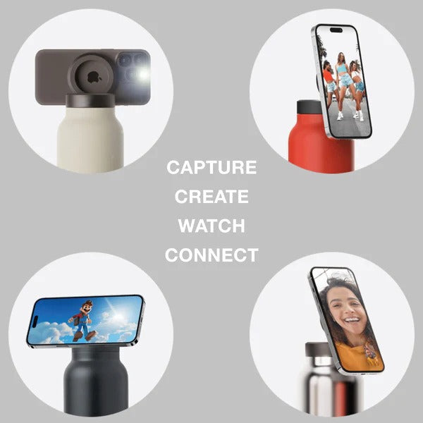 Magnetic insulated cup, phone holder, drama chasing, high aesthetic value, 304 stainless steel sports pot - V.I.P Digital Presence