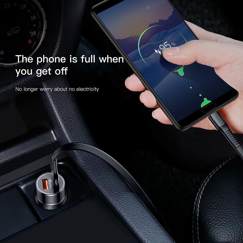 Baseus Dual USB Charge QC 3.0 Car Charger Fast Charging Universal 36W Car USB Charger - V.I.P Digital Presence