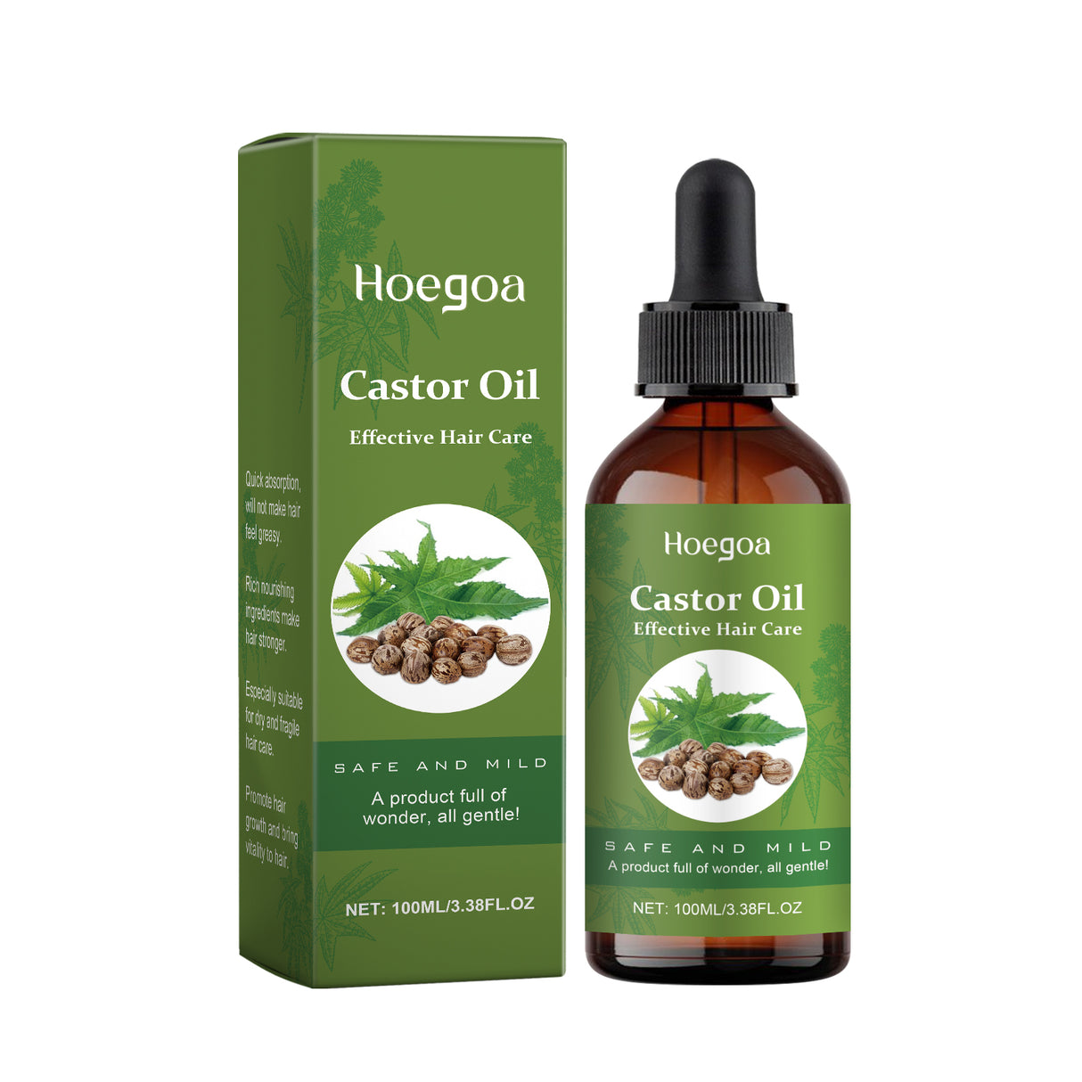 Castor Oil Hair Conditioner Nourishes And Moisturizes Hair Care Soft And Glossy Daily Massage Treatment Oil - V.I.P Digital Presence